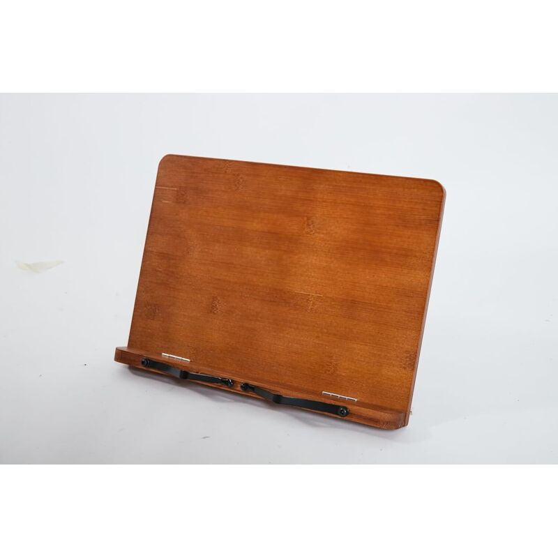 Porte-Livre - Support Universel 34 x 24 cm en Bois pour Livre de Cuisine Tablette liseuse - Pupitre de Lecture pour Table Bureau
