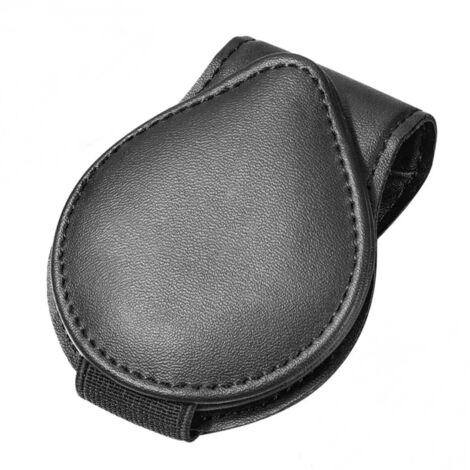 Porte-lunettes de soleil magnétique pour voiture - Poche à ticket en simili cuir PU