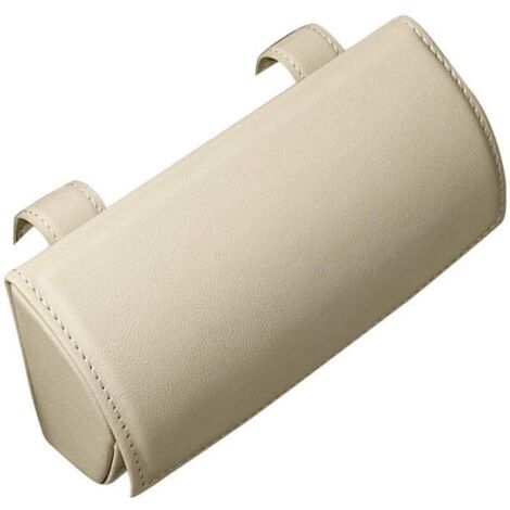 Porte-lunettes de soleil pour voiture pare-soleil boîte de rangement pour lunettes accessoires de véhicule étui à lunettes pour femme et homme Beige taille unique