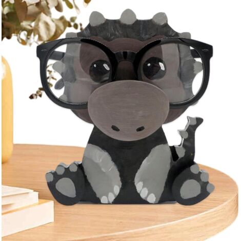 Porte-lunettes en bois – Lunettes de soleil mignonnes – Lunettes chien, dinosaure, lapin, dauphin, raton laveur, chèvre et alpaga