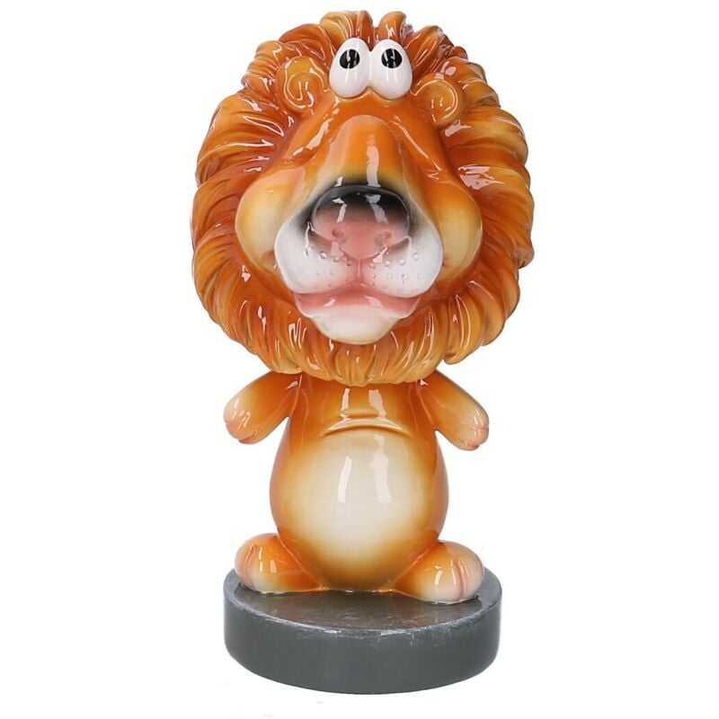 Webmarketpoint - Porte-lunettes Lion en résine avec ressort cm8x7,8h13,5