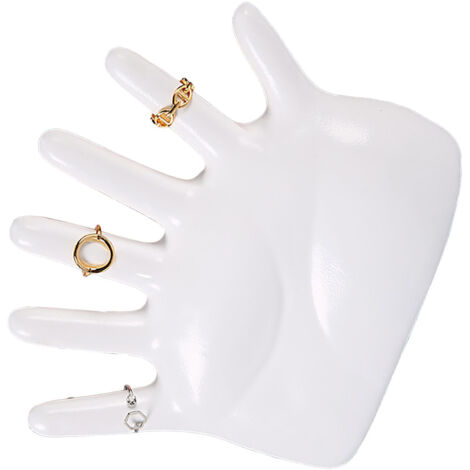 Porte-main pour Bijoux [Support Exposant] Résine Fade-Resistant [510g Blanc] 1 Pièce