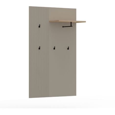 Porte manteau 85x26x133 cm gris et noir - ESKER