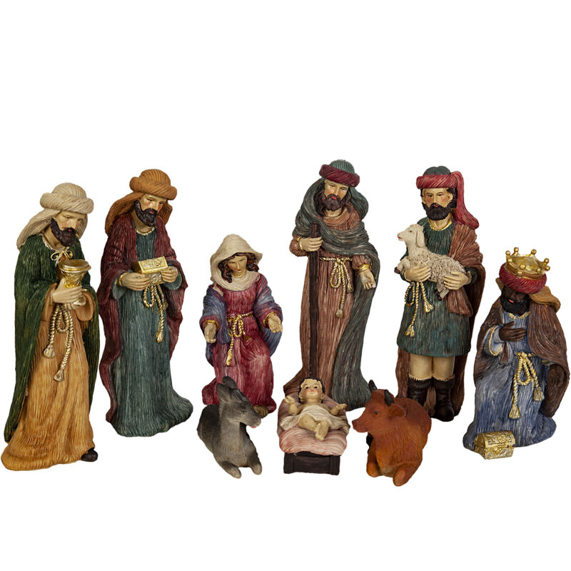 Set 9 Pcs Naissance C/Reyes Résine