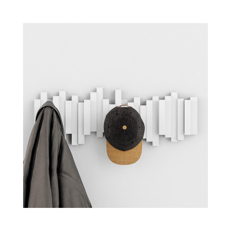 Umbra - Crochet à serviette Sticks 49x18x3cm Plastique Blanc