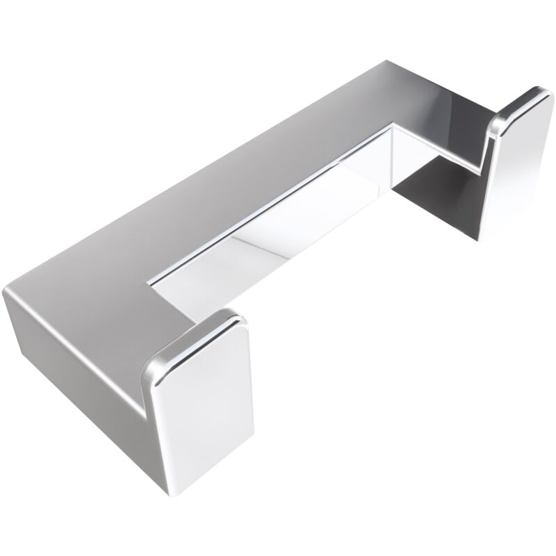 Porte-manteau double en acier poli Grela - Lineabeta