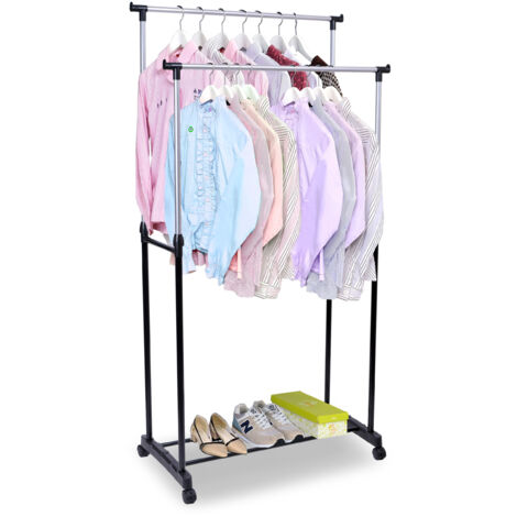 Porte-manteau double sur roulettes MIA