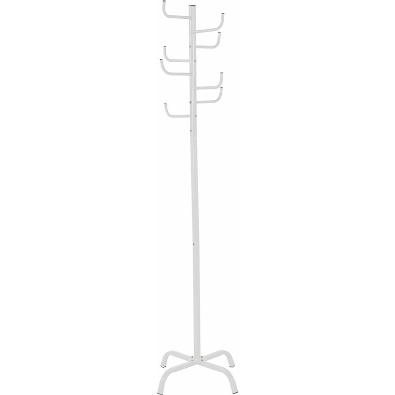 Porte-manteaux en acier blanc
