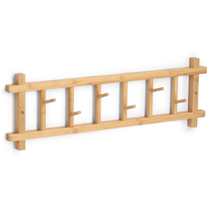 Zeller - Porte-manteau en bambou pour l'entrée cedro, 68 x 22 x 2,5 cm