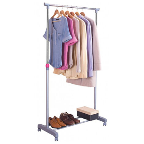 Porte-manteau en métal avec roulettes 87x170cm 604027 cuncial