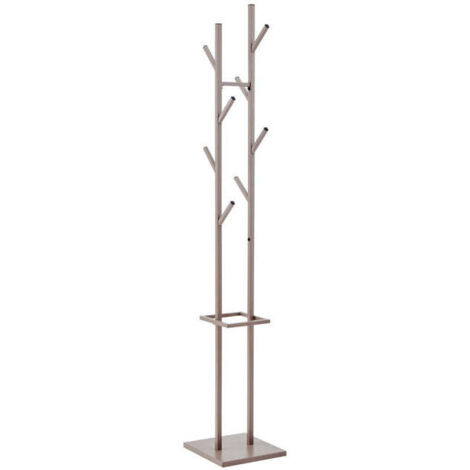 Porte-manteau en métal tortora 29x29x178