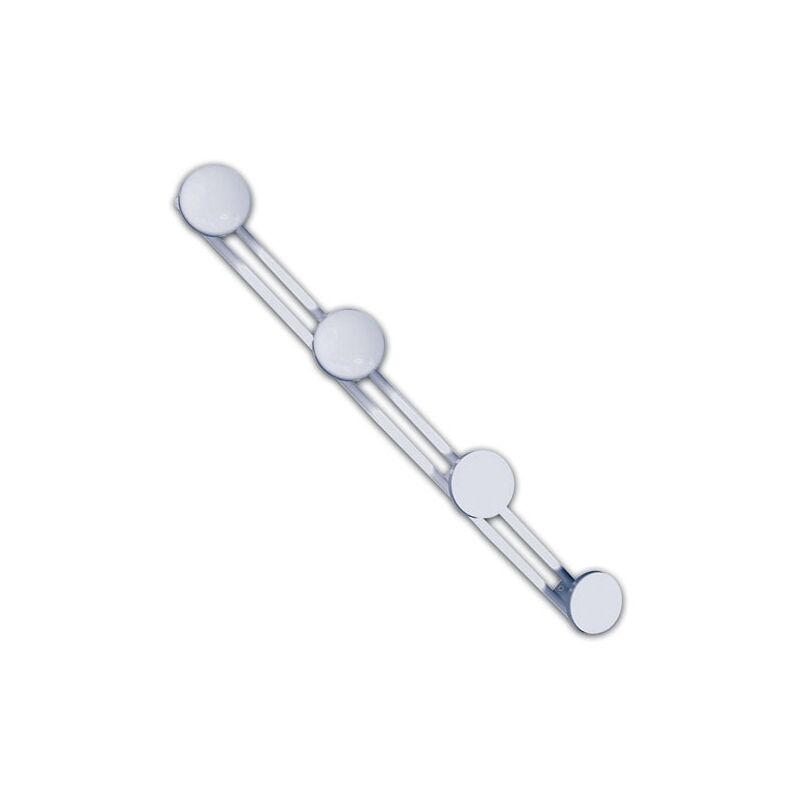 Patère 4 tête époxy blanc - Godonnier