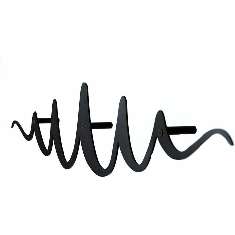 Ikodm - Porte-manteau mural - 1 x porte-manteau mural - Noir - Acier inoxydable - Pour porte-manteau entrée couloir