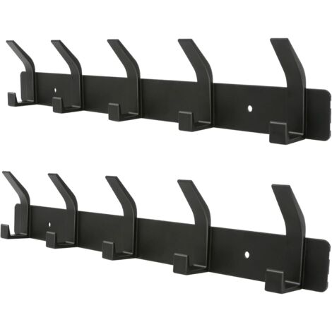 Porte-manteau mural aluminium – charge 15-20kg, antirouille anti-rayures, installation facile, pour entrée couloir et dressing