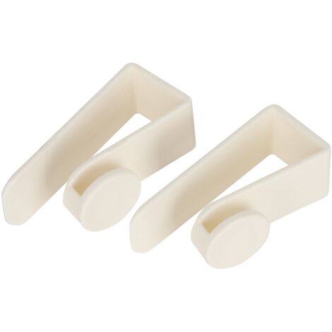 Porte-Manteau Mural avec Étagère Perforée pour Chambre, 2 Pièces Blanc