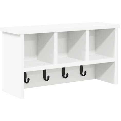 Porte-manteau mural Blanc 50 x 16 x 26 cm Bois d'ingénierie CFW234307