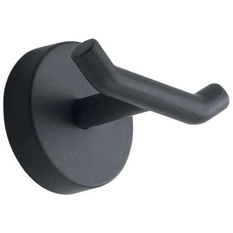 Porte-Manteau Mural En Acier Inoxydable Noir Mat Violetta