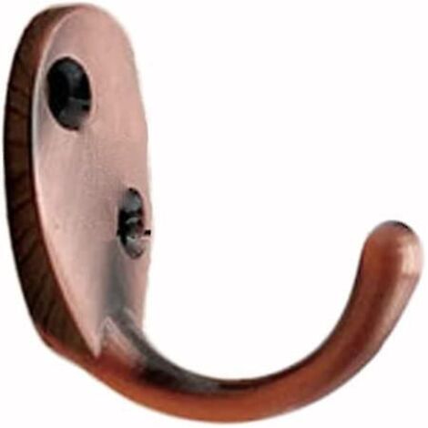 Porte-manteau mural en alliage de zinc 2024, 29,5 mm, pour serviettes, vêtements, salle de bain, cuisine, rouge bronze, 1 pièce