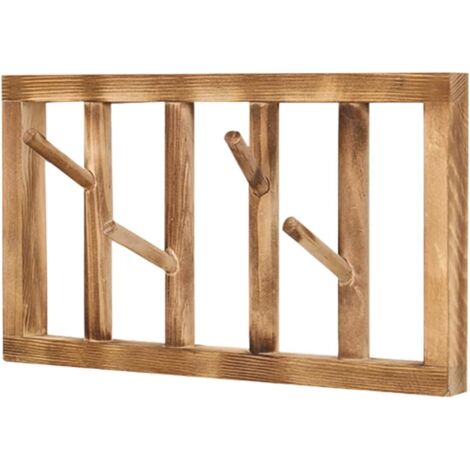 Porte-manteau mural en bois rotatif à 360° - Porte-manteau