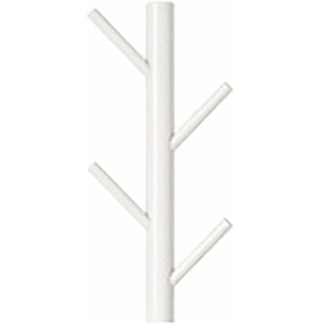 Porte-manteau mural en bois suspendu conception de branche d'arbre crochets décoratifs muraux verticaux modernes bois blanc