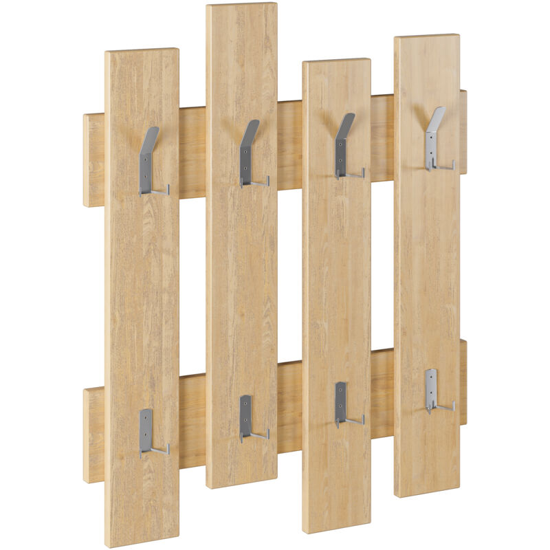 Porte-manteau mural en chêne H79xL64xP4 cm