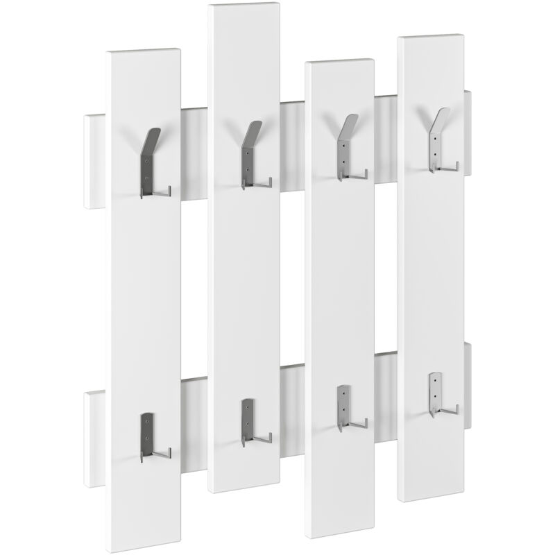 Porte-manteau mural blanc H79xL64xP4 cm