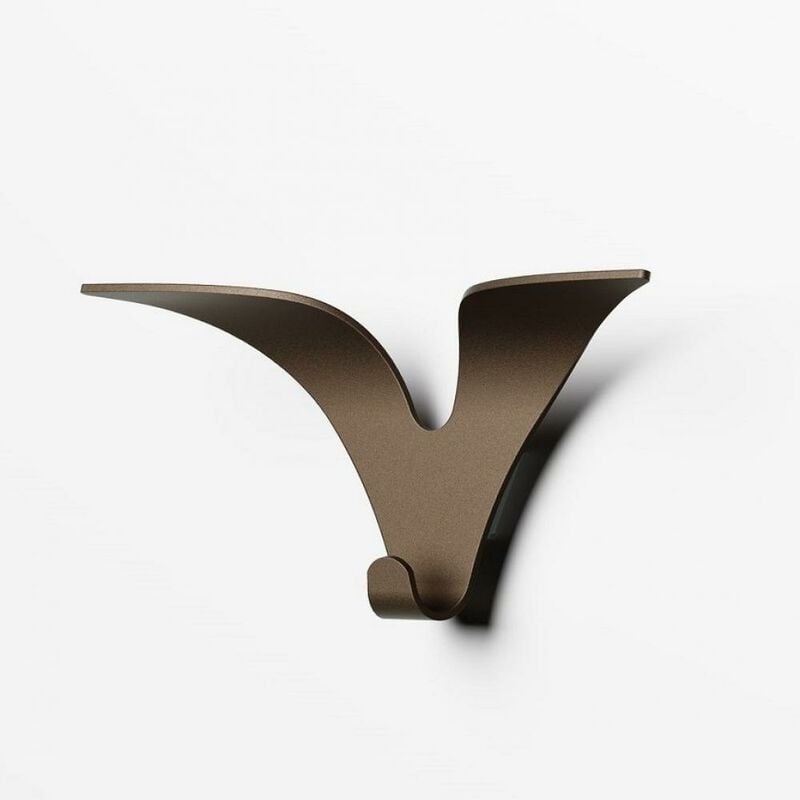 Inside75 - Porte manteau mural jonathan structure acier couleur bronze