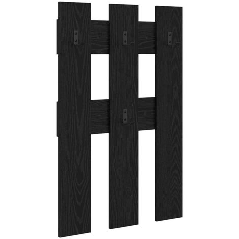 Porte-manteau mural Montage mural Chêne noir 65 x 3 x 100 cm CFW605530
