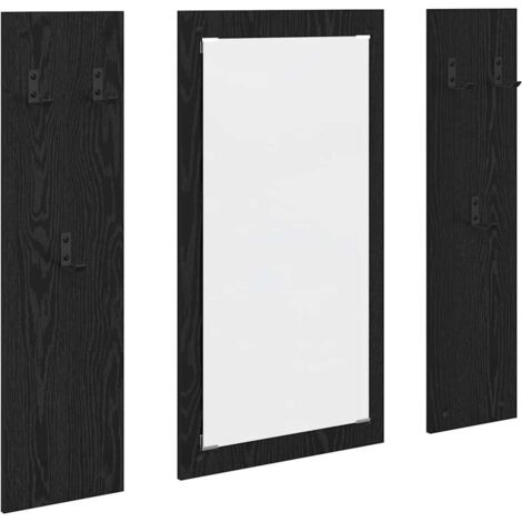 Porte-manteau mural Montage mural Chêne noir 96 x 1,5 x 90 cm CFW855030