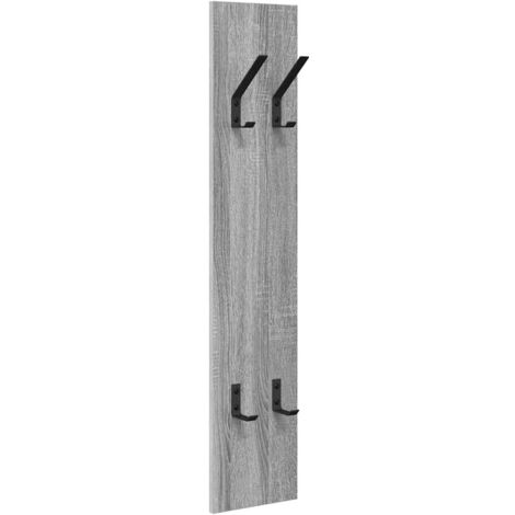 Porte-manteau mural Montage mural Sonoma gris 20 x 1.5 x 100 cm CFW231093