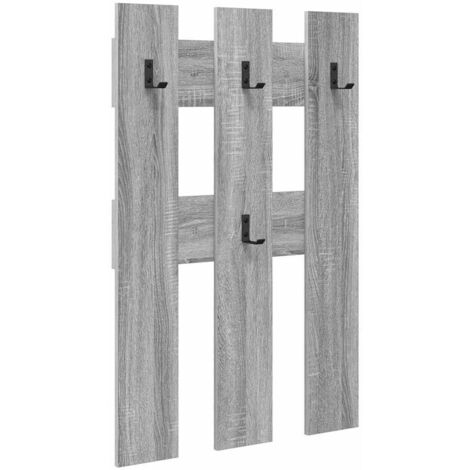 Porte-manteau mural Montage mural Sonoma gris 65 x 3 x 100 cm CFW956252