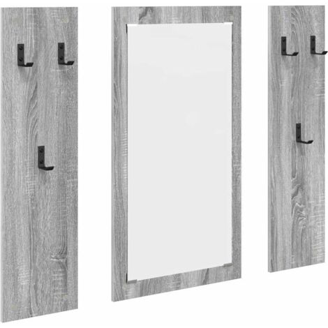 Porte-manteau mural Montage mural Sonoma gris 96 x 1,5 x 90 cm CFW529819