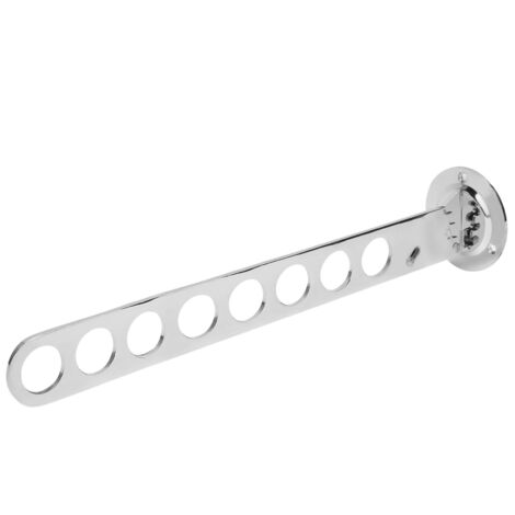 Porte-manteau mural pliable en alliage de zinc avec 8 crochets pour rangement vêtements salle de bain
