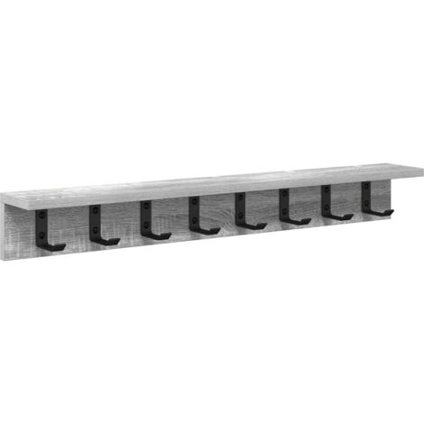 Porte-manteau mural Sonoma gris 80 x 10.5 x 10.5 cm CFW235344