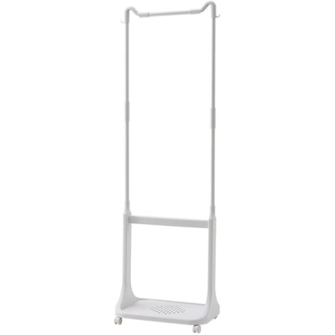 Porte-manteau Pivotant Design Moderne Grande Capacité en Tube Métallique PP ABS pour Salon Salle de Bain Chambre
