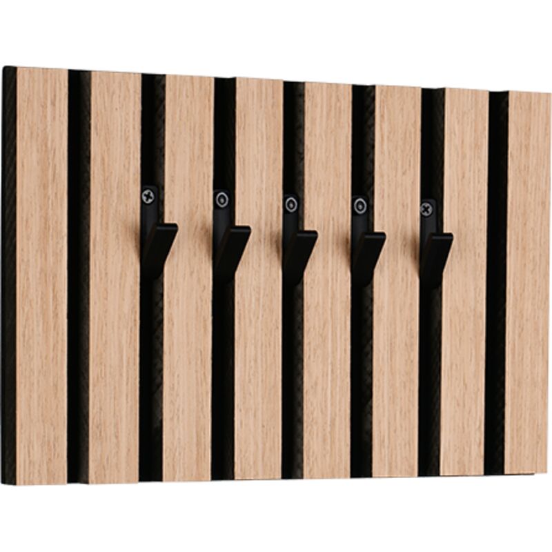 Porte manteau, Porte-clés mural, 5 crochets GRACE Bois en Wood, BOITE A DESIGN Porte manteau, Porte-clés mural, 5 crochets GRACE Bois en Wood, BOITE A DESIGN