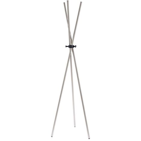Porte manteau, Porte manteau darwin en métal Satin nickel en Metal, BOITE A DESIGN