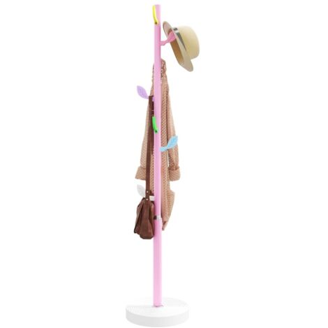 Porte-manteau rose 172 cm fer enduit de poudre vidaXL