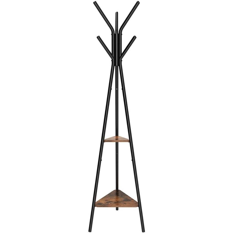 Vasagle - calicosy - Porte-manteau sur Pieds avec 2 Étagères - H179 cm