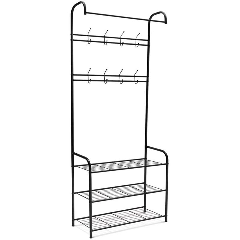 Facilitys - Porte manteau vestiaire entrée 8 patères
