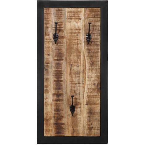 Porte-manteau，Porte-vêtement s40x2x80 cm bois de manguier massif brut CFW43694