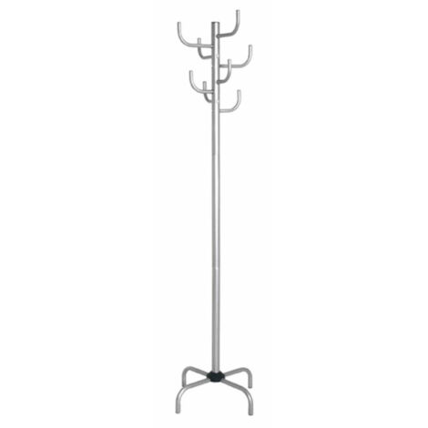 Porte-Manteaux 8 Crochets "Bazyk" 180cm Argent