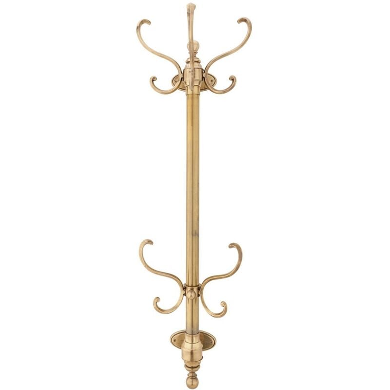 Signature - Porte manteaux 8 patères en laiton
