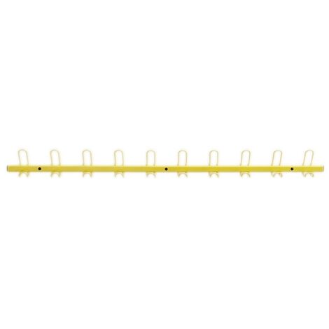 Porte-manteaux "collège" 10 patères coloris jaune