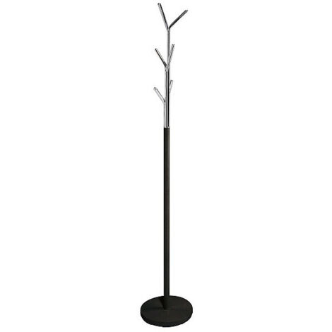 Porte manteaux en métal - Noir/argenté - H 174 cm - Livraison gratuite