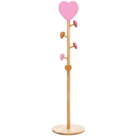 Porte-Manteaux Enfant Cœur "Solea" 135cm Naturel