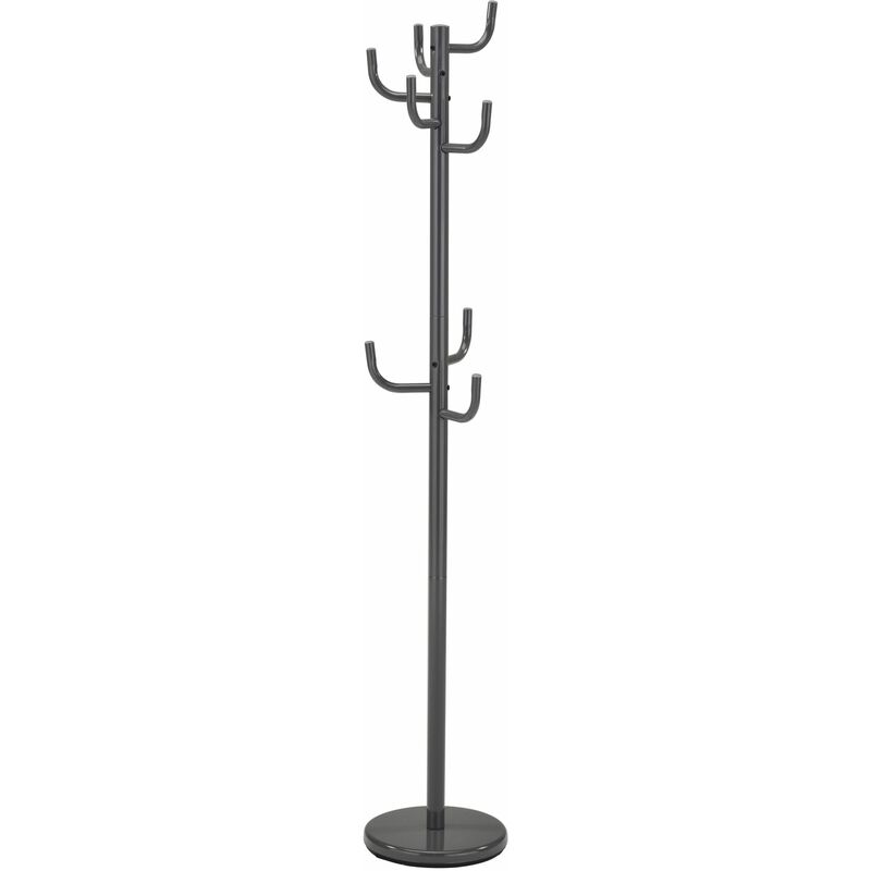 Idimex - Porte-manteaux mila, en métal laqué gris