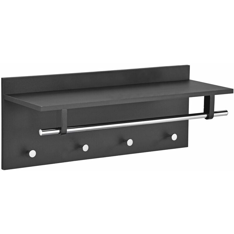 Porte-manteaux mural ulf, noir