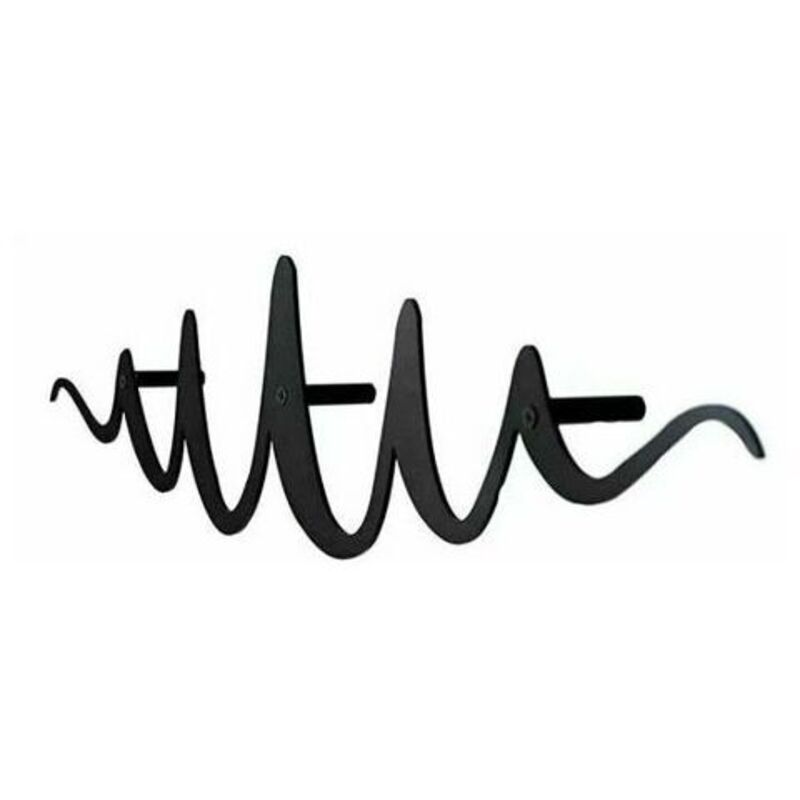 Porte-Manteaux Muraux Betterlife, Porte Manteaux par Rail Mural en Acier Inoxydable pour Porte-Vestes Couloir Entrée,1 pcs,noir