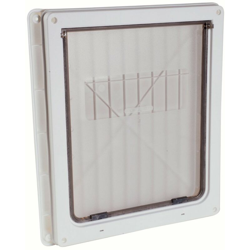 Porte blanche: Colocataire Grande porte basculante pour chiens et chats de grande taille en deux couleurs
